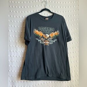 Harley Davidson‎ Folsom California Eagle 100% Cotton Sz XL Black